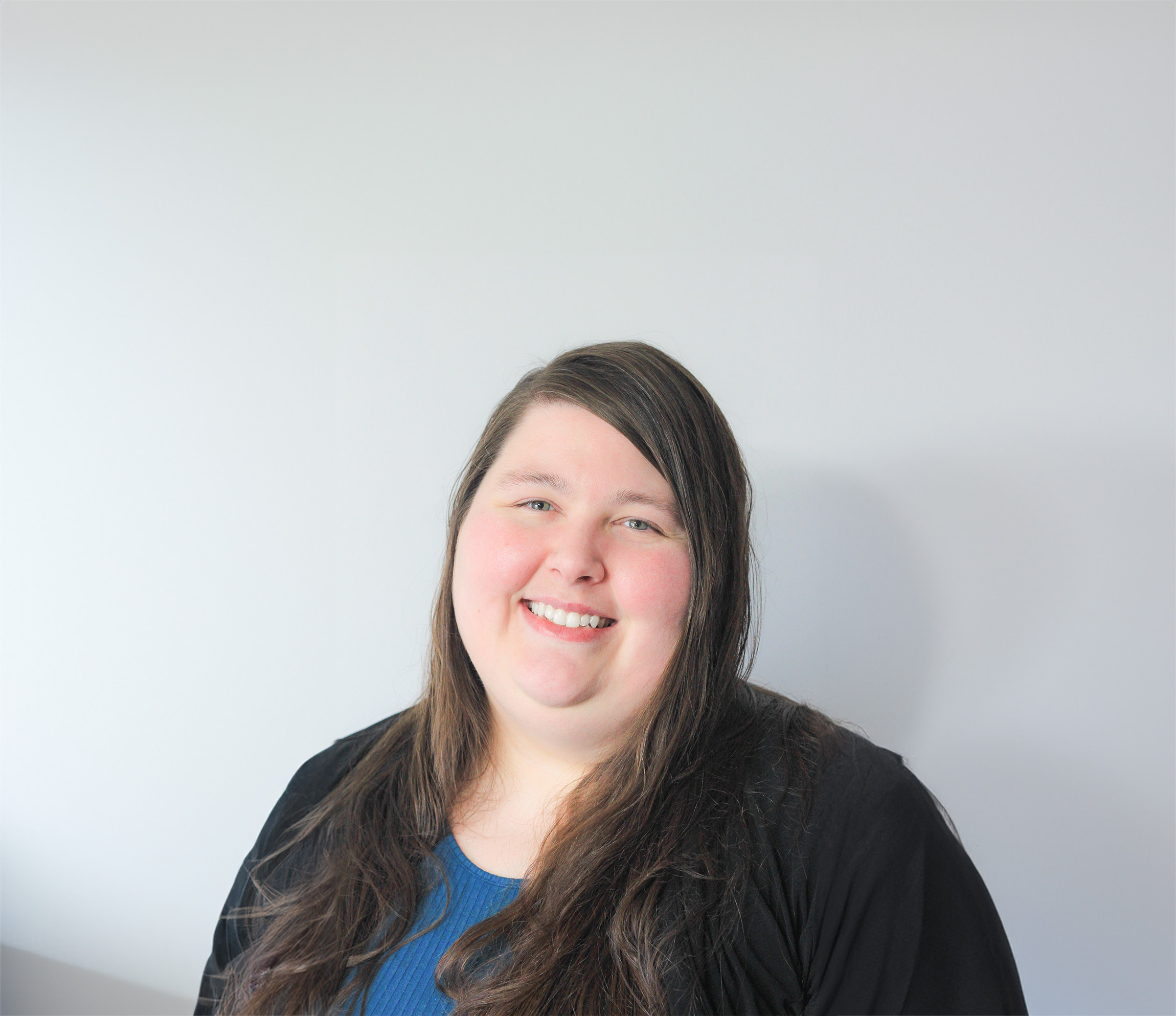 a woman smiling at camera