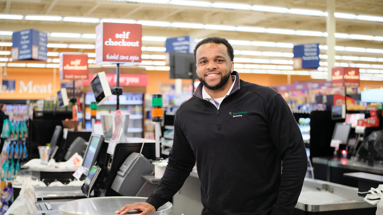 a man standing in a store