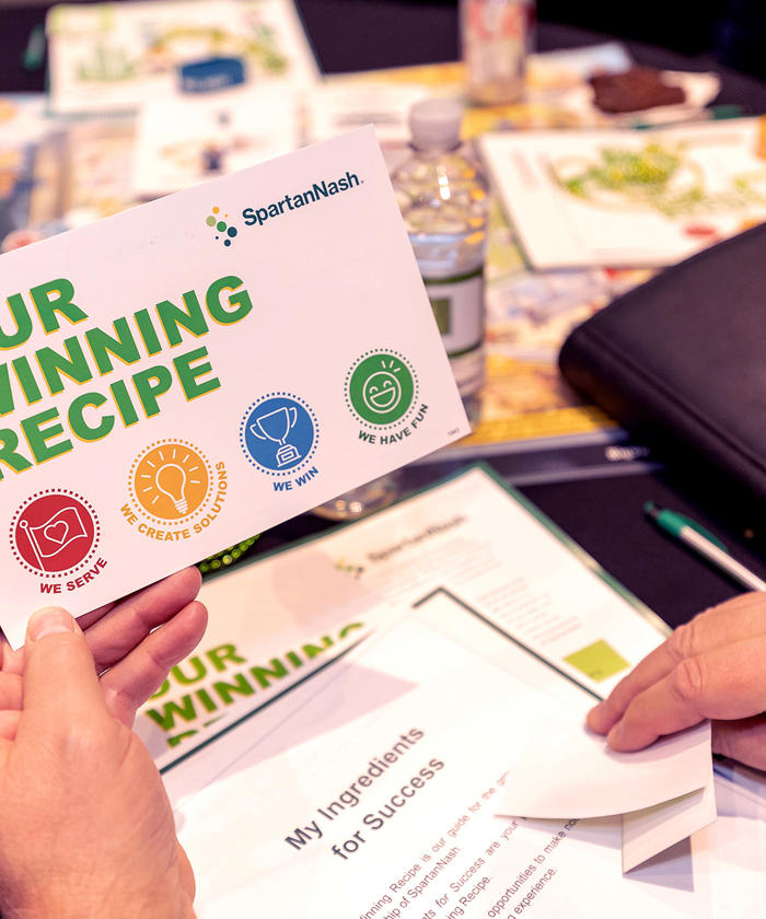 Our Winning Recipe training card