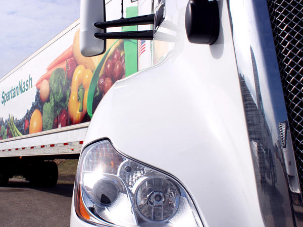 the side of a SpartanNash semi truck